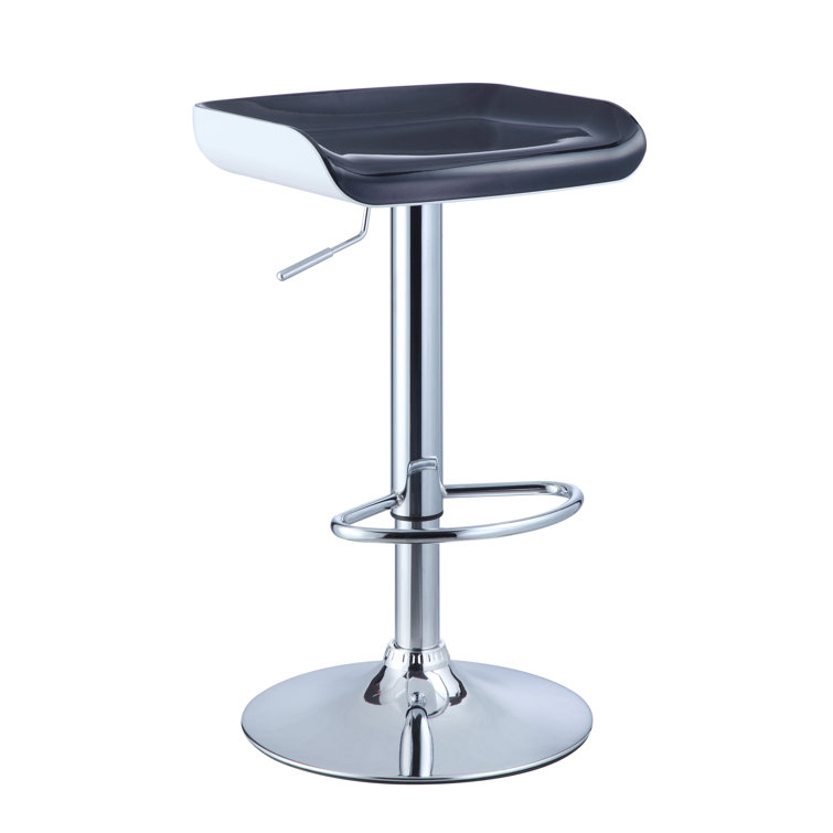 Powell Bar Stool in White and Black Wayfair